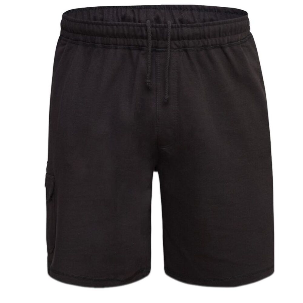 Duke Mens D555 John Cotton Lightweight Kingsize Cargo Shorts / Black